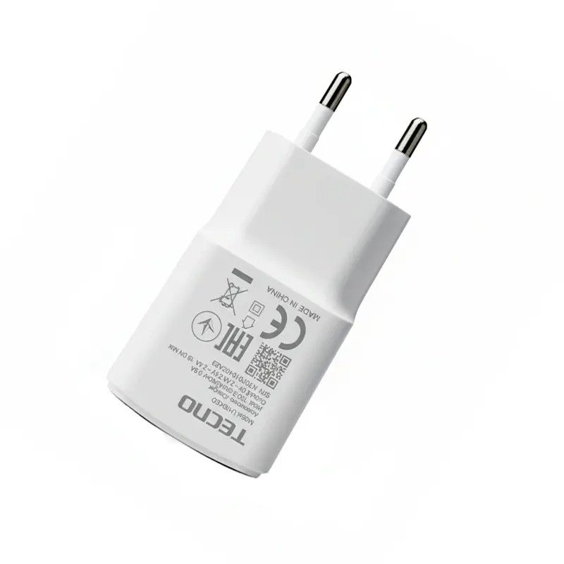 Tecno Fast Charging Charger with USB Cable Complete Set | Original Quality Power Adapter for Tecno Mobile Phones - Image 3