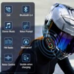 K06A Motorcycle Helmet Bluetooth Headset – BT 6.0 Wireless Earphone with CVC Intelligent Noise Reduction, IP67 Waterproof, 800mAh Battery & Type-C Fast Charging thumbnail 1