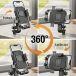 FLY PT-030 Universal Bike Phone Holder Secure Stable Hands Free Riding With 360 Degree Adjustable Viewing thumbnail 2