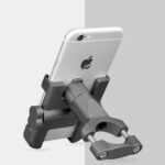 Aluminum Alloy Bike & Motorcycle Handlebar Phone Holder | Universal Mobile Stand Mount Bracket (Metal Body) thumbnail 2