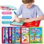 Magic Water Book Painting Drawing Coloring Board Book Doodle & Magic Water Pen(random book ) thumbnail 3