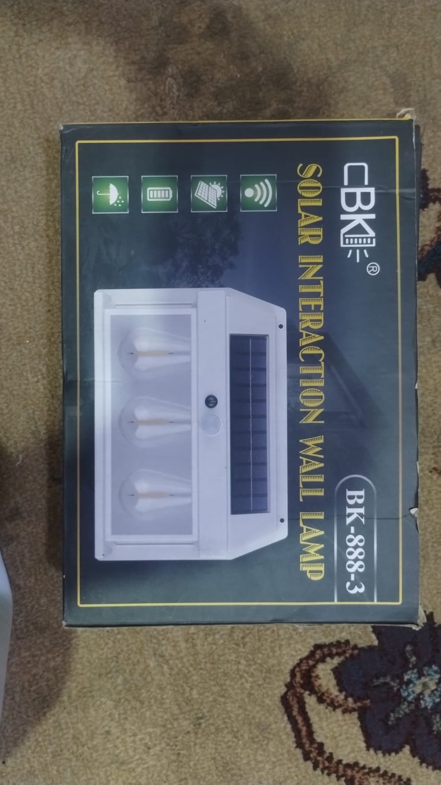Solar Interaction Wall Lamp Outdoor Motion Sensor Light Solar Powered LED Wall Light Waterproof - Image 4