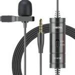 Boya BY M1 Professional Lavalier Lapel Microphone 3.5mm Clip On Mic For Android Smartphone DSLR Camera PC Audio Video Recording thumbnail 3
