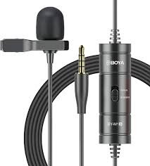 Boya BY M1 Professional Lavalier Lapel Microphone 3.5mm Clip On Mic For Android Smartphone DSLR Camera PC Audio Video Recording - Image 3