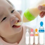 Baby Spoon Feeder | 90ml Silicone Feeding Bottle with Spoon | Infant & Toddler Food Supplement Bottle thumbnail 3