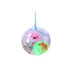 (pack of 6)Glowing Ball Toy - Super Led Water Ball Size 65mm - Glowing Elastic Ball Kids Toy Gift thumbnail 1