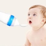 Silicone Baby Spoon Squeezing Feeding Bottle Feeder – Soft, Safe & Easy Baby Food Dispenser (Random color) thumbnail 4