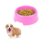 round  Shaped food bowl Pet Plastic food bowl (Random Color)  8 inch thumbnail 1