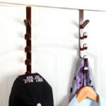 5 Level Over Door Hook for Hanging Coat Hangers, Hats, Purses, Backpacks, Purses, Jackets and Other Items. (1 Piece) / Over The Door Hanger Hook Clothes Storage Holder Multipurpose Towel Hanging Rack ( Plastic) thumbnail 1