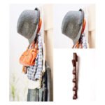 5 Level Over Door Hook for Hanging Coat Hangers, Hats, Purses, Backpacks, Purses, Jackets and Other Items. (1 Piece) / Over The Door Hanger Hook Clothes Storage Holder Multipurpose Towel Hanging Rack ( Plastic) thumbnail 2
