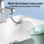 1080°Rotatable Faucet Aerator Bathroom Washbasin Tap Splash Filter Kitchen Faucet Extend Faucet Water Saving Bubbler Nozzle thumbnail 3