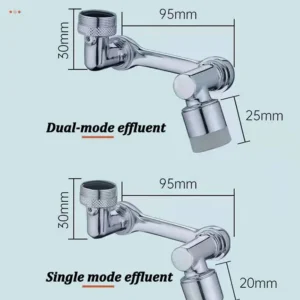 1080°Rotatable Faucet Aerator Bathroom Washbasin Tap Splash Filter Kitchen Faucet Extend Faucet Water Saving Bubbler Nozzle