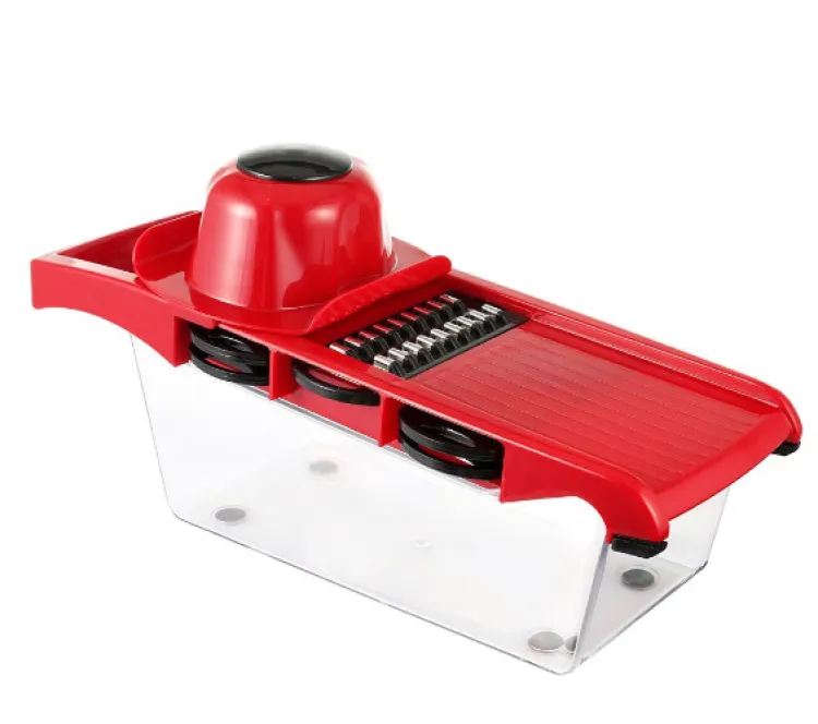 10 in 1 Mandoline Slicer Vegetable Cutter with Stainless Steel Blade Manual Potato Peeler Carrot Cheese Grater Dicer Kitchen Tool - Image 2