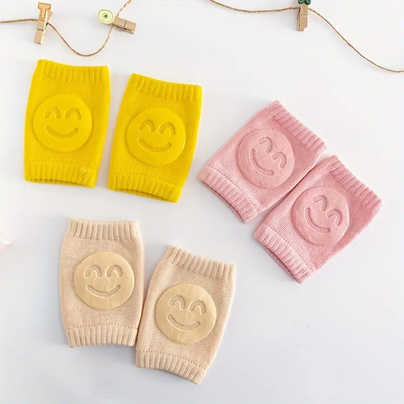 02 Pcs ( Pair ) - Soft & Protective Baby Knee Pads – Cushioned Support for Crawling Infants & Active Toddlers - Random Color