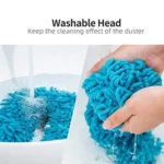Flexible Micro Fiber Duster With Telescopic Stainless Steel Handle for Fan Cleaning Specially( random color ) thumbnail 2