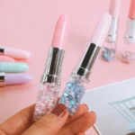 Lipstick Gel Pen Colorful Cute Black Ink Pen - 1 pc (random colors) thumbnail 2