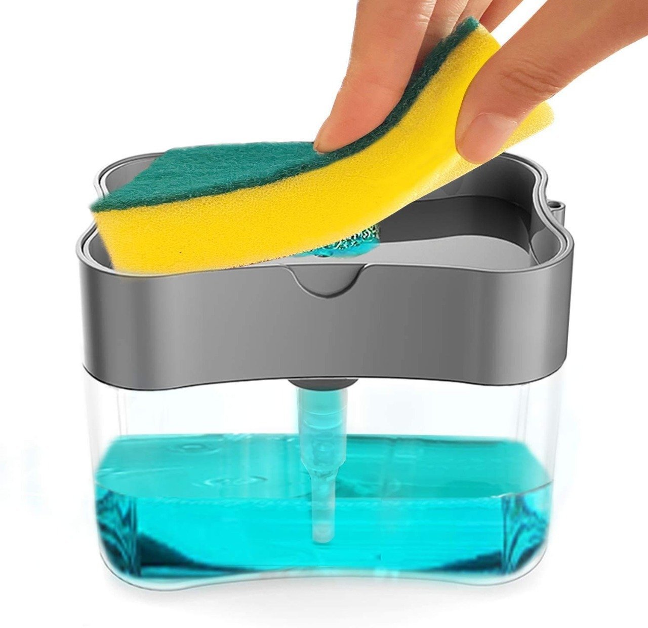 soap pump with Sponge and box (random color )