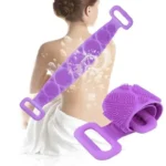 Double Side Bath Towel Scrubber (random Color) thumbnail 4