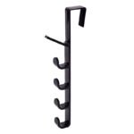 5 Level Over Door Hook for Hanging Coat Hangers, Hats, Purses, Backpacks, Purses, Jackets and Other Items. (1 Piece) / Over The Door Hanger Hook Clothes Storage Holder Multipurpose Towel Hanging Rack ( Plastic) thumbnail 4
