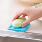 Silicone soap dish Drainer Tray (Green) thumbnail 2