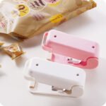 Portable Mini Sealer Home Heat Bag Plastic Food Snacks Bag Sealing Machine Food Packaging Kitchen Storage Bag Clips (Random Color) thumbnail 1