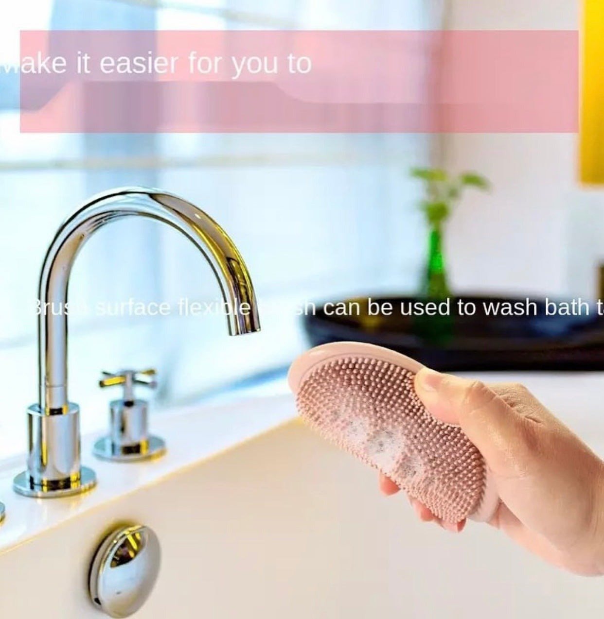 2 in 1 Silicone Soap Holder Double Sided Flexible Multifunctional Bathroom Kitchen Soap | Random Color - Image 3