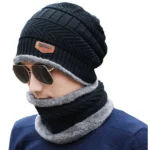 Coral Fleece Scarf Hats Winter Beanies Soft For Men's and Women's thumbnail 3