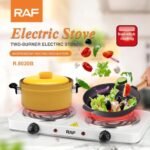 Premium Brand RAF New Arrival countertop Coil Hotplate Stove Cooktop Double Flat Burners Electric Hot Plate Double Electric Stove thumbnail 2