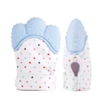 BABY SILICONE TEETHING MITTEN GLOVES NEWBORN CHEWABLE MITTENS TEETHER thumbnail 5