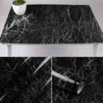 Self Adhesive Black Marble Sheet for Kitchen / Waterproof Anti Oil & Heat Resistant Wallpaper Sheet thumbnail 3