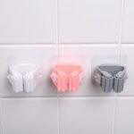 Pack of 3 Mop and Broom Self Adhesive Holder Wall Mount Magic Hanger Organizer Cleaning Tools Storage Mop Rack (Random Color) thumbnail 1