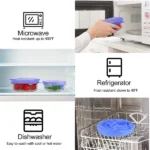 6pcs/set Silicone Lid Spill Stopper Universal Silicone Suction Lid-bowl Pan Silicone Cover Kitchen Pan Lids Cover Stopper Tools thumbnail 4