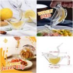 Manual Lemon Clip Portable Clear Fruit Juicer Bird Lemon Slice Squeezer Home Kitchen Bar Hand Gadget thumbnail 2