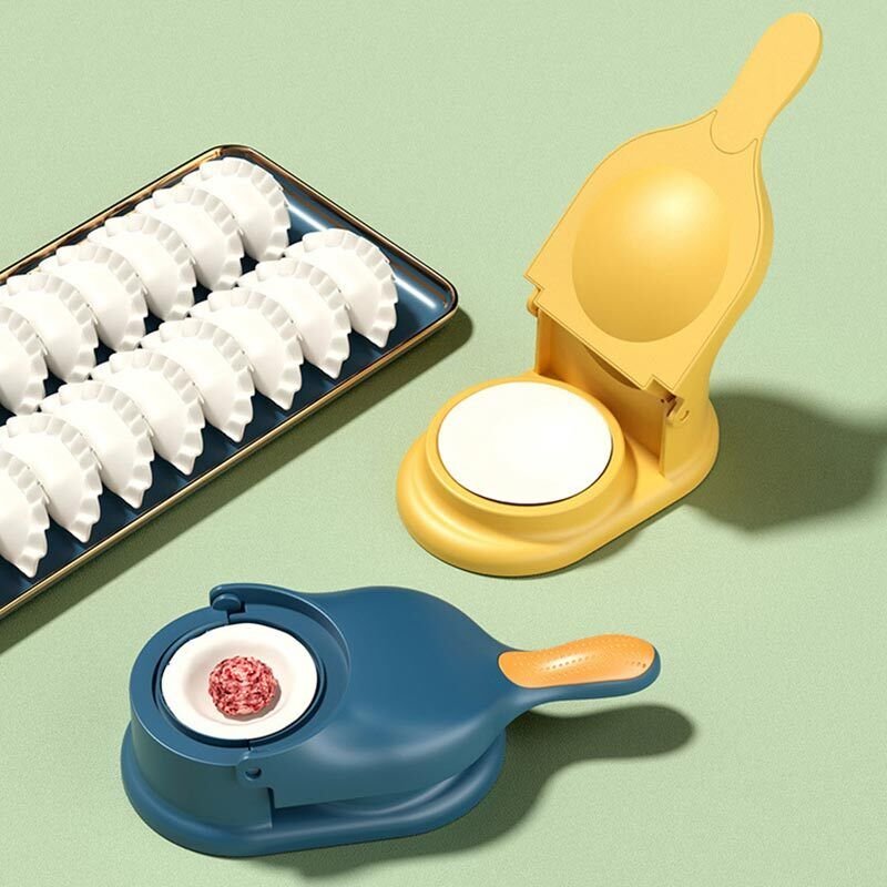 2-in-1 Dumpling Wrapper Tool Food Grade Manual Dumpling Wrapper Mold Labor-Saving Baking Pastry Home Kitchen Gadget (Random Color)without box - Image 2