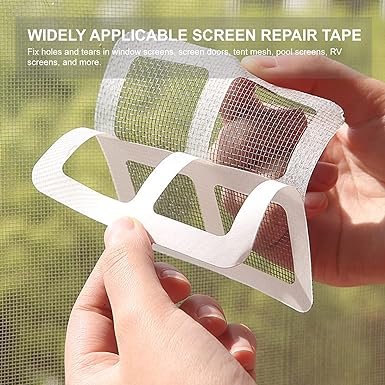 (pack Of 10) Multifunctional Net Sticker Drainer Net For Bathroom - Kitchen Etc | Window Screen Repair Patches For Door Window - Image 2