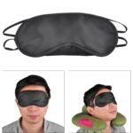 1 PC SLEEP MASK NATURAL SLEEPING EYE MASK EYESHADE COVER SHADE EYE PATCH WOMEN MEN SOFT PORTABLE TRAVEL EYEPATCH(random color) thumbnail 2