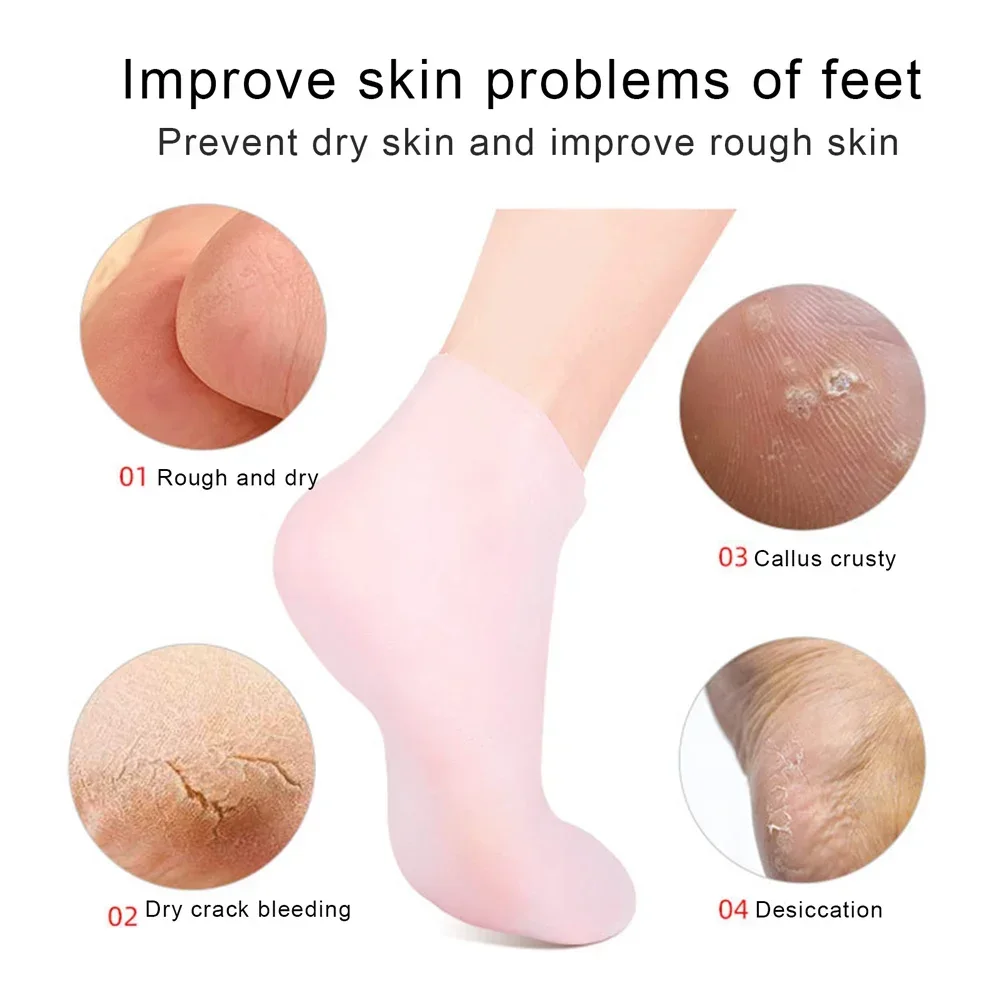 Silicone Jelly Socks Gel Moisturizing Socks Foot Care Protector - Image 2