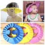 Baby Shower Cap With Ear Protector (Random Color) thumbnail 1