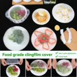 100pc Disposable Cling Film Cover Household Refrigerator Food Fruit Preservation Cover Dust-proof Plastic Fresh-keeping Cover thumbnail 3