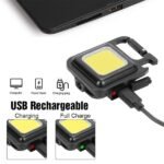 Multifunction 500 Lumens Mini Pocket COB LED Portable Keychain Light thumbnail 4