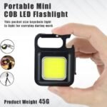 Multifunction 500 Lumens Mini Pocket COB LED Portable Keychain Light thumbnail 1