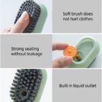 Multifunctional Soft-Bristled Shoe Brush Shoe Brushes Long Handle Brush Automatic Filling Clothes Cleaning Clothing Board Tools (Random Color) thumbnail 1