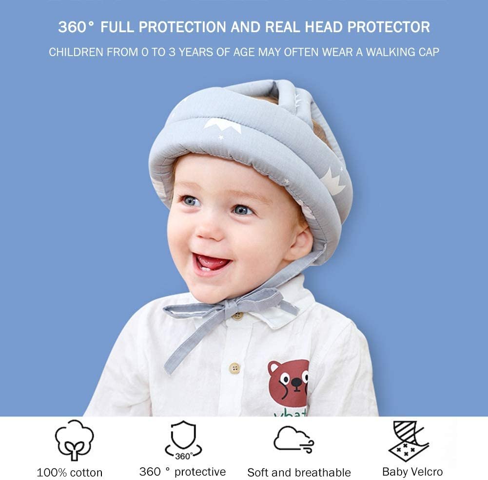 Baby Head Protector Crawling - Baby Safety Helmet & amp Walking Helmet (Random Color/Design) - Image 5