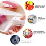 Portable Mini Sealer Home Heat Bag Plastic Food Snacks Bag Sealing Machine Food Packaging Kitchen Storage Bag Clips (Random Color) thumbnail 3