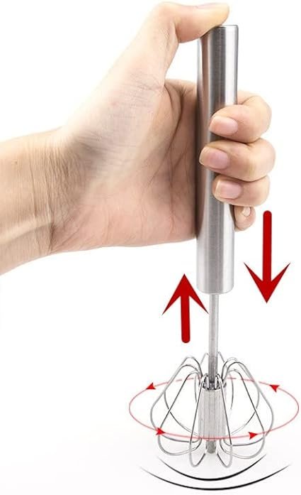 Hand Pressure Semi-automatic Egg Beater Kitchen Accessories Tools Self Turning Cream Utensils Whisk Manual Mixer - Image 4
