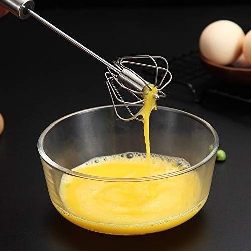 Hand Pressure Semi-automatic Egg Beater Kitchen Accessories Tools Self Turning Cream Utensils Whisk Manual Mixer - Image 2