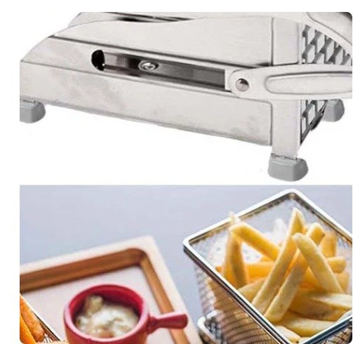 Stainless Steel French Fries Potato Cutter Double Blade High - Image 3