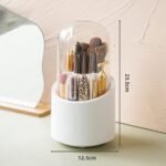 Brush Container Makeup Brush Holder Dust-proof Rotating Plastic Lipstick Eyebrow Pencil Vanity Supplies ( random color) thumbnail 1