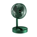 Folding Telescopic Floor Fan 3 Gears Summer Silent Desktop Retractable Fan for Office Bedroom School USB Rechargeable Ventilator thumbnail 2