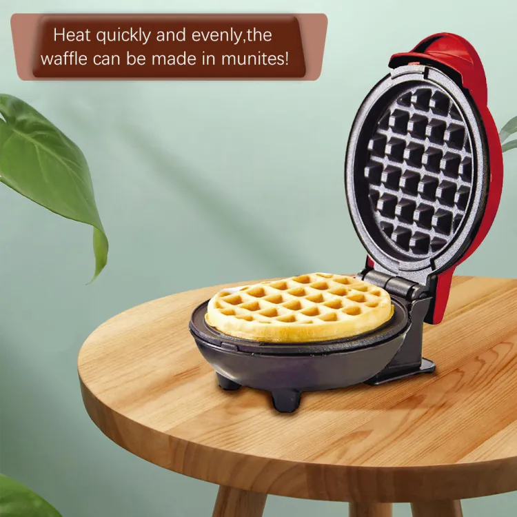 Mini Waffle Maker Breakfast Machine Non Stick Easy Clean (random color ) - Image 4